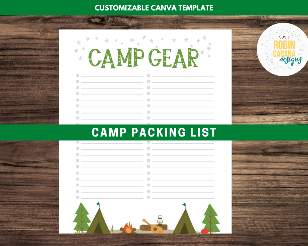 Scout Printable Camp Packing List Freebie