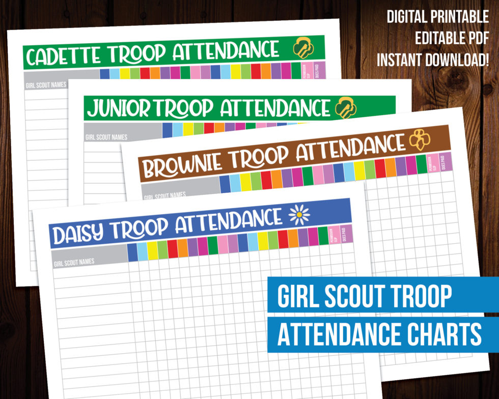 Girl Scout Printable - Attendance