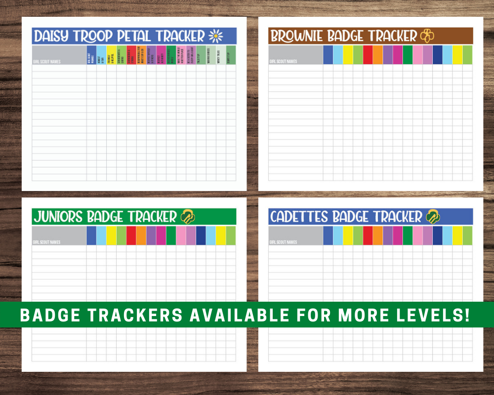 Girl Scout Printable - Badge Tracker